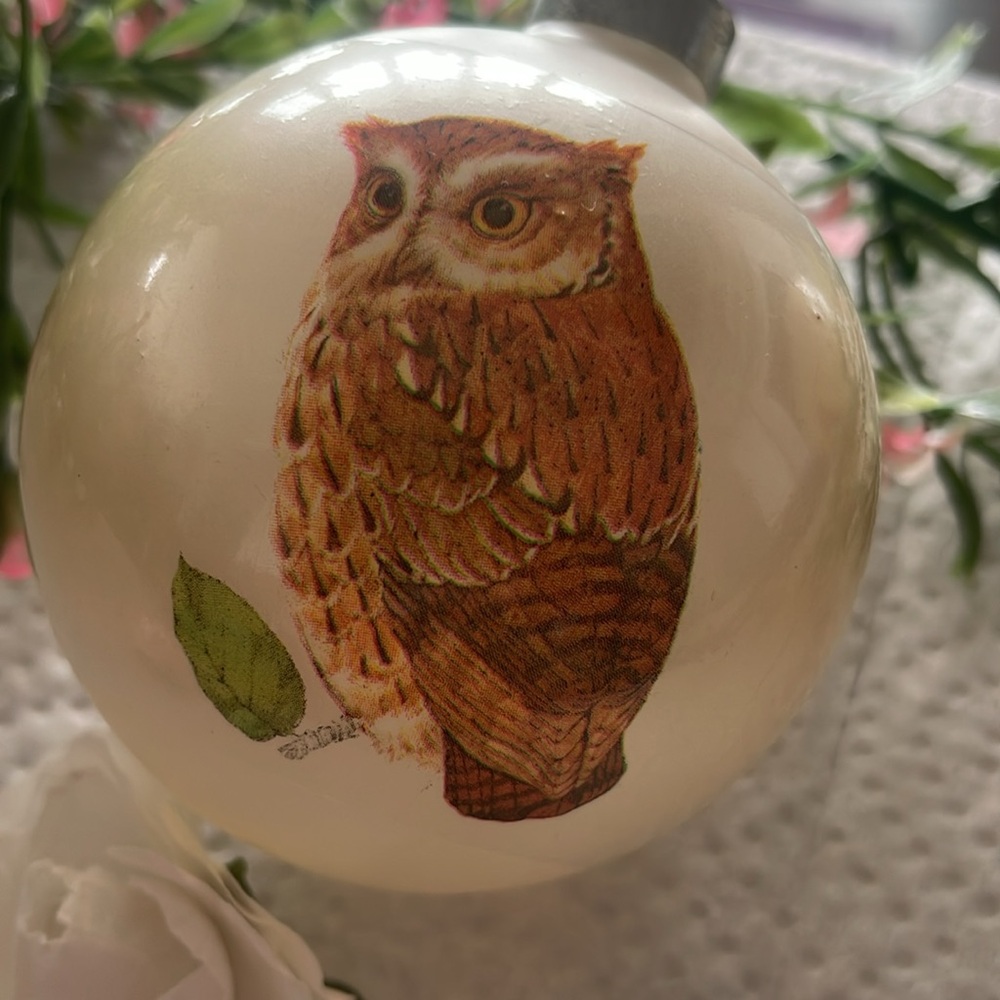 Whispering Wisdom: Double-Sided Owl Christmas Ornament - Picture 5 of 6